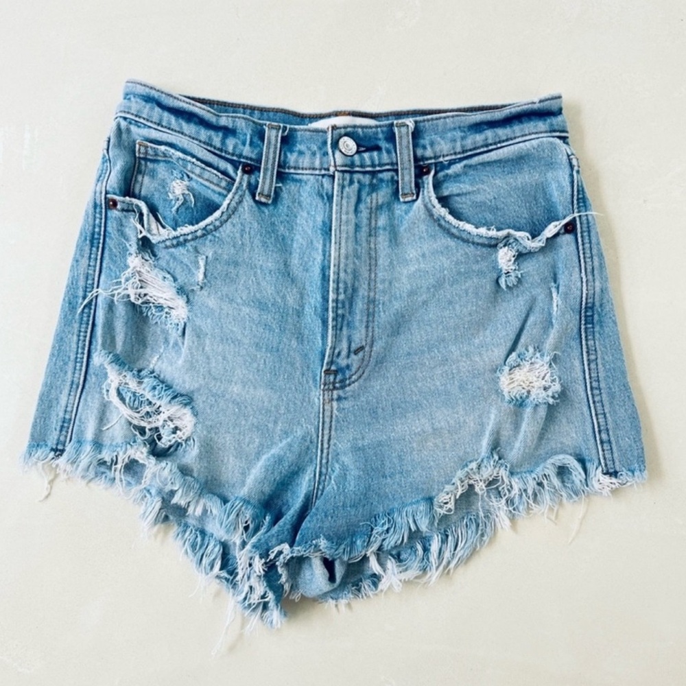 Abercrombie & Fitch Light Blue Jean Shorts